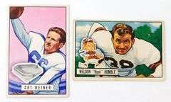 2 Bowman 1951 Football Cards