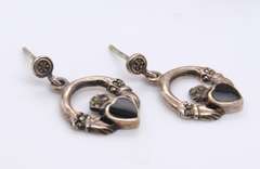 Group Lot of 2 Vintage 925 Sterling Silver Earrings