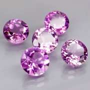 Stunning 8.60ct round cut Bolivian Amethyst set