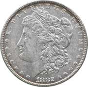 1882 Morgan Silver Dollar