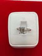 CERTIFIED BRAND NEW LADIES 14K WHITE GOLD AND DIAMOND SOLITAIRE RING. 1,55 CARAT