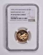 PF69 UCAM 1975/1973 Bahamas Gold 150 Dollars Independence Day NGC