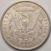 1896 Morgan Silver Dollar, Circulated.