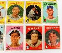 Lot of 15 Topps 1959 Baseball Cards