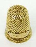Antique 14K Gold Thimble