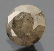 Large .79ct smooth cut Silver Diamond solitaire