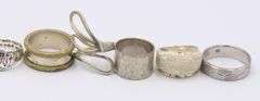 Lot of 6 Vintage 925 Sterling Silver Rings