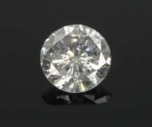 GIA 1.01 Ct Round Brilliant Cut S&P Nat. Faint Grey I2 Clarity Diamond