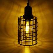 Plug-in Retro Iron Pendant Light Ceiling Lamp Hallway