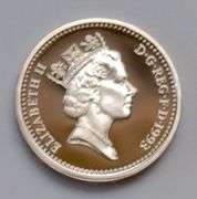 Rare 1993 United Kingdom One Pound Silver Proof Coin