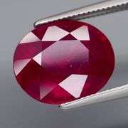 Fantastic 6.25ct oval cut rich blood red Ruby
