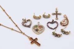 Group Lot of Vintage 925 Sterling Silver Miscellaneous Jewelry