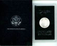 1882-CC Morgan Silver Dollar in GSA Pack