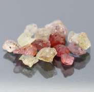 Collectors 15pc. 10.33ct unheated uncut Sapphire set