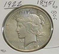1922 Peace Dollar, circ