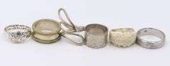 Lot of 6 Vintage 925 Sterling Silver Rings