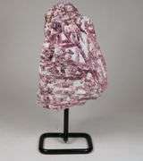 Collectors 3,755ct uncut pink Tourmaline in matrix