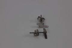 14 Pairs of Stainless Steel Lightning Bolt Earrings