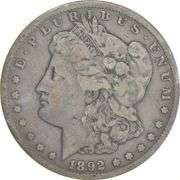 1892-CC Morgan Silver Dollar