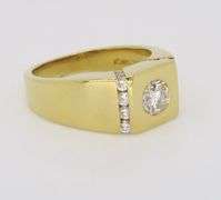Bezel Set Men's Diamond Ring