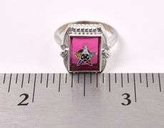 Marvelous Order Of The Star Ruby Ring In White Gold