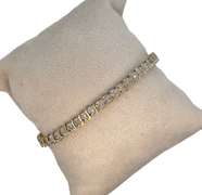 10K GOLD TENNIS S BRACELET WITH DIAMONDS