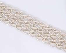 925 Sterling Silver Multi Strand Mesh Bracelet