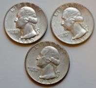 1939 1940 1941 Slider Unc Washington Quarters
