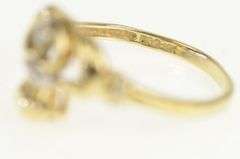 10K Yellow Gold Diamond Claddagh Traditional Celtic Loyalty Ring