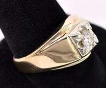 Admirable Approx. 0.45CTW Diamond Ring In 14K Yellow Gold
