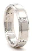 Gents Scott Kay Diamond Wedding Band Ring in Platinum