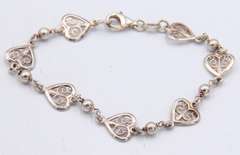 Group Lot of Vintage 925 Sterling Silver bracelets