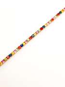 STUNNING 18KT SOLID YELLOW GOLD 8.0 CARAT RAINBOW SAPPHIRE BRACELET