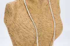 Sterling Silver Diamond-Cut Wheat Chain 2.7mm Solid 925 New Spiga Necklace 24"