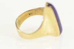 14K Yellow Gold Lee Marraccini Designer Sugilite Geometric Ring