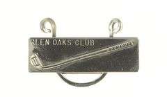 Sterling Silver Glen Oaks Club Golf Putter Bar Golfer Pin/Brooch