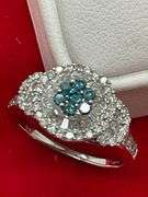 CERTIFEID BRAND NEW 14K WHITE GOLD AND DIAMOND RING