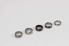Lot of 5 Size 5.5 Tungsten Carbide Rings in Various Styles