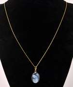 Angelic Cameo Pendant Necklace In 14K Yellow Gold