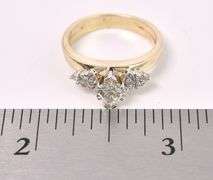 Ravishing Diamond Ring In 14K Yellow Gold