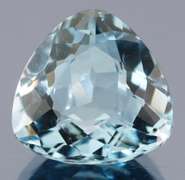 Trillion cut! 28.13ct aqua blue Hydrothermal Quartz