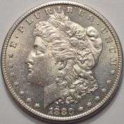 1880-S Morgan Silver Dollar Flashy BU