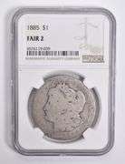 FAIR 2 1885 Morgan Silver Dollar NGC Lowball Low Ball
