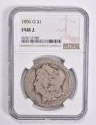 FAIR 2 1896-O Morgan Silver Dollar NGC Lowball Low Ball