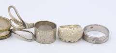 Lot of 6 Vintage 925 Sterling Silver Rings
