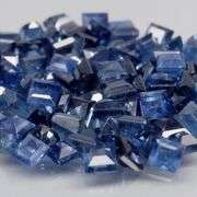 Heated only top blue 2.84ct Sapphire set
