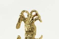 14K Yellow Gold Crab Astrology Cancer Sign Zodiac Sign Charm/Pendant