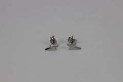 14 Pairs of Stainless Steel Lightning Bolt Earrings