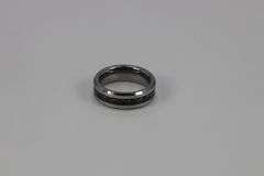 6mm Tungsten Carbide Wedding Band w/Carbin Fiber Inlay Size 5