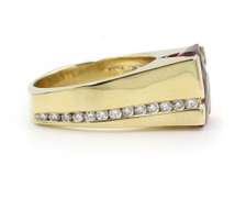 5.0cte Tourmaline and Diamond Men's Ring in 14K
